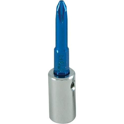 Gray Tools VP2L Douille tournevis &agrave; embout bleu, Phillips, #2, Prise 1/4"