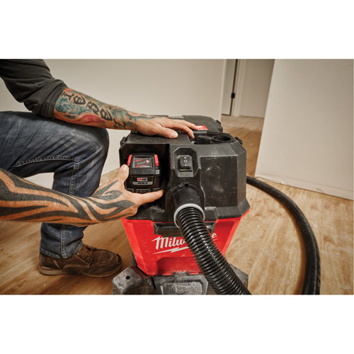 Milwaukee 0910 20 M18 Fuel Cordless Wet Dry Vacuum 18 V 6 gal. Capacity