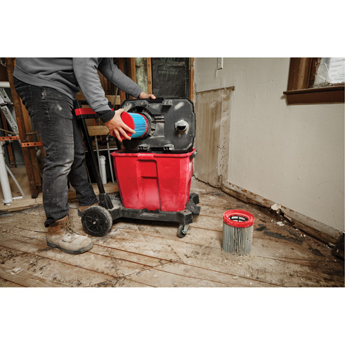 Milwaukee 49-90-1978 Filtre grand format &agrave; haute efficacit&eacute; pour aspirateur sec/humide, Cartouche, Pour 12 gal. US/9 gal. US/6 gal. US