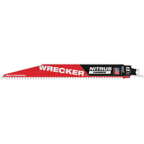 Milwaukee 48-00-5272 The Wrecker Sawzall&reg; Blade, Nitrus Carbide, 6 TPI, 9" L x 1" W