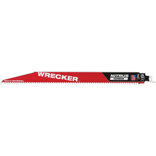 Milwaukee 48-00-5572 The Wrecker Sawzall&reg; Blade, Nitrus Carbide, 6 TPI, 9" L x 1" W