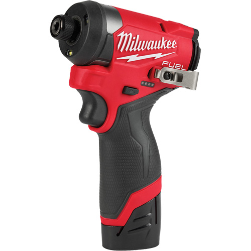 Milwaukee 3453-22 M12 Fuel Hex Impact Driver Kit, 1/4", 1500 in-lbs Max. Torque, 12 V, Lithium-Ion