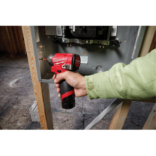 Milwaukee 3453-22 M12 Fuel Hex Impact Driver Kit, 1/4", 1500 in-lbs Max. Torque, 12 V, Lithium-Ion