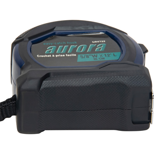 Outils Aurora UAV722 Ruban &agrave; mesurer, 5/8" x 12', Marques de goujon Imp&eacute;rial & m&eacute;trique