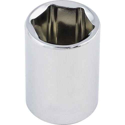 ITC 025216 Regular Chrome Socket, 1/2", 3/8" Drive, 6 Points