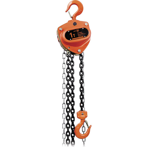 JET 101112 KCH Series Heavy-Duty Chain Hoist, 10' Lift, 2200 lbs. (1 tons) Capacity, Heat-Treated Alloy Steel Chain
