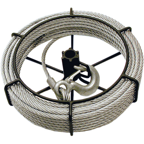 JET 111154 JGP-300A 3 Ton 66' Cable Assembly for Jet Wire Grip Pullers