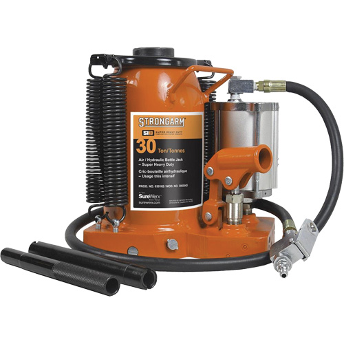Strongarm 030162 Air Assist Bottle Jacks, 30 Ton(s), Air Hydraulic
