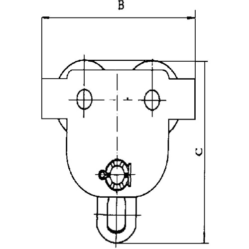 JET 120257 Heavy-Duty Manual Trolley - SBT Series, 22000 lbs. (10 tons)