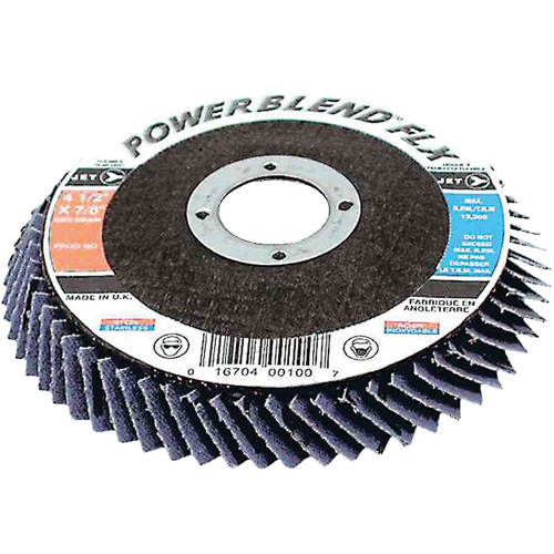 JET 503313 Disques &agrave; lamelles haute performance PowerBlend FLX, 4-1/2" x Type 27, Grain Z40, Zirconium