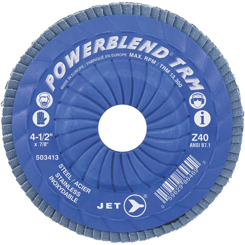 JET 503429 Disques &agrave; lamelles ajustables, 5" x Type 29, Grain Z120, Zirconium