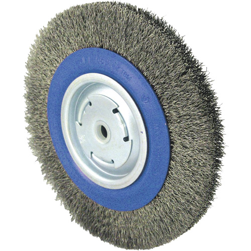 JET 550242 Crimped Wire Wheel Brushes, 8" Dia., 0.014" Fill, 1/2" - 5/8" - 2 Arbor