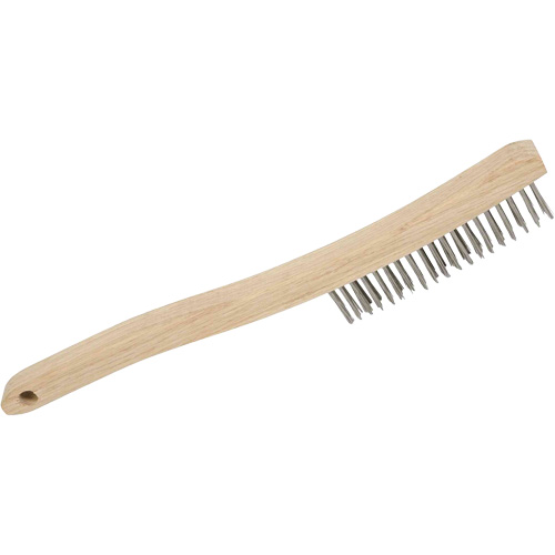 JET 551111 3LHSS Brosse &agrave; r&eacute;curer manuelle, Acier inoxydable, 3 x 19 rangs de fils, Longueur 13-3/4"