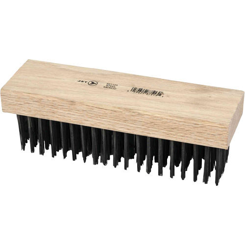 JET 551120 6SB Hand Scratch Brushes, Carbon Steel, 6 x 19 Wire Rows, 7-1/4" Long