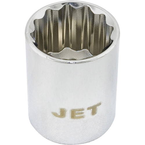 JET 672236 Chrome Socket, 1-1/8", 1/2" Drive, 12 Points