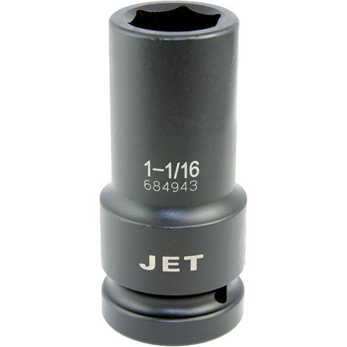 JET 684944 Extra Thin Wall Socket, Impact, 1-1/8", 1" Drive, 6 Points, Deep