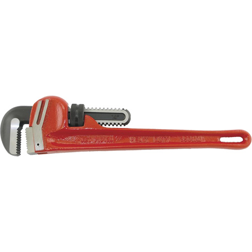 JET 710125 PW-14 Steel Pipe Wrenches - Chrome Molybdenum Jaw, 2-7/16" Jaw Capacity, 14" Long, Chrome Finish