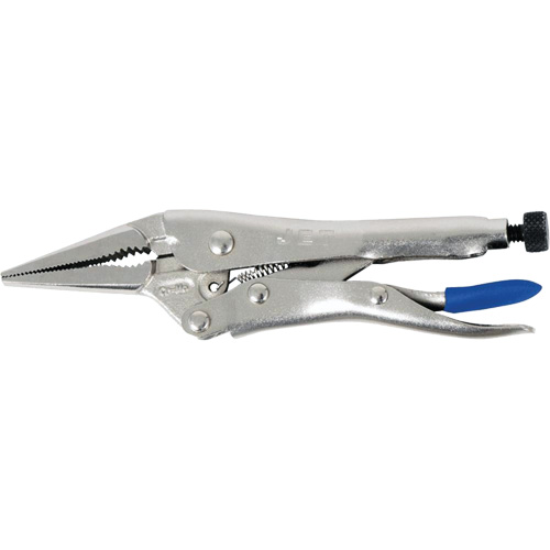 JET 730462 J4LN Long Nose Locking Pliers with Wire Cutter, 4" Length, Long Nose