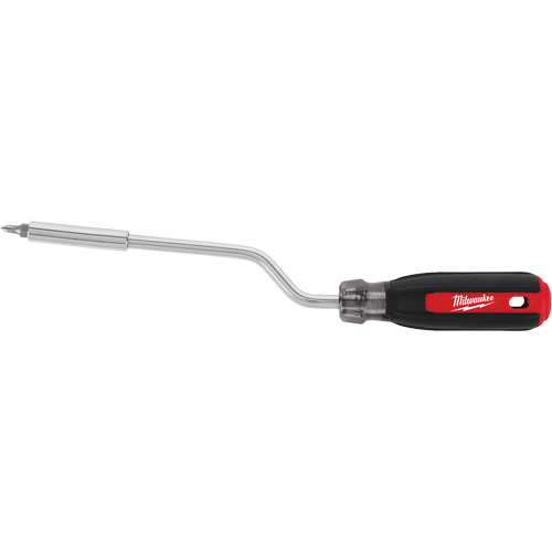 Milwaukee 48-22-2916 2-in-1 Rotating Multi-Bit Screwdriver, 10-1/10" L, Cushion Grip Handle