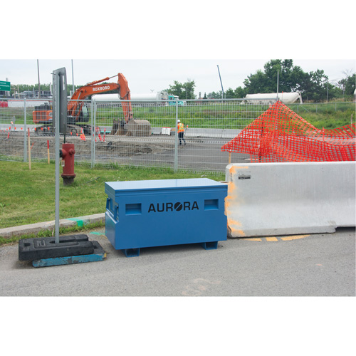 Aurora Tools UAW869 Jobsite Tool Box, 48" x 24" x 27-3/5", Steel, Blue