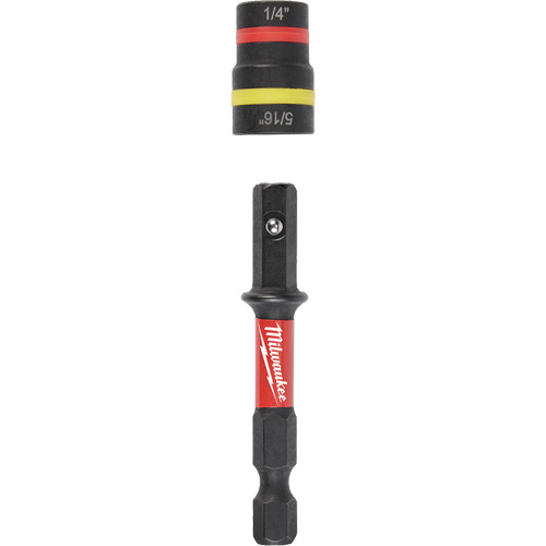 Milwaukee 49-66-4542 Shockwave Impact Duty Quik-Clear 2-in-1 Nut Driver, 5/16"/1/4" Drive, 2-1/4" L, Magnetic