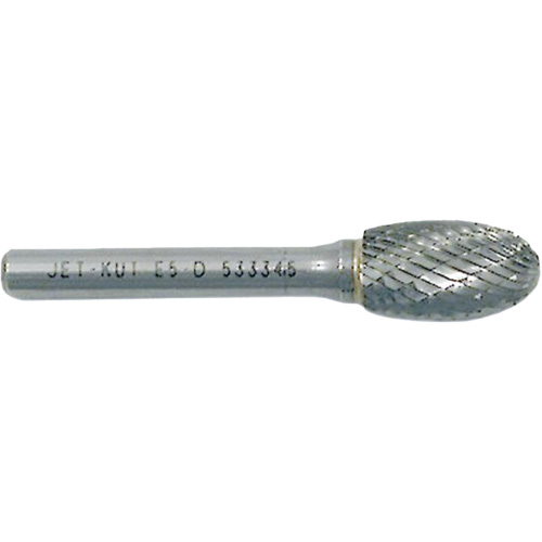 JET 534068 E3-DC JET-KUT&reg; GP Oval Shape Carbide Bur, 3/8" Dia.