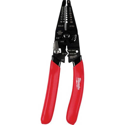 Milwaukee 48-22-3052 Multi-Purpose Dipped Grip Wire Stripper & Cutter with Reinforced Head