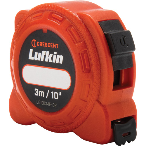 Lufkin By Crescent L610CME-02 Ruban &agrave; mesurer motoris&eacute; de s&eacute;rie L600, 1/2"/13 mm x 10'/3 m, Marques de goujon Imp&eacute;rial & m&eacute;trique