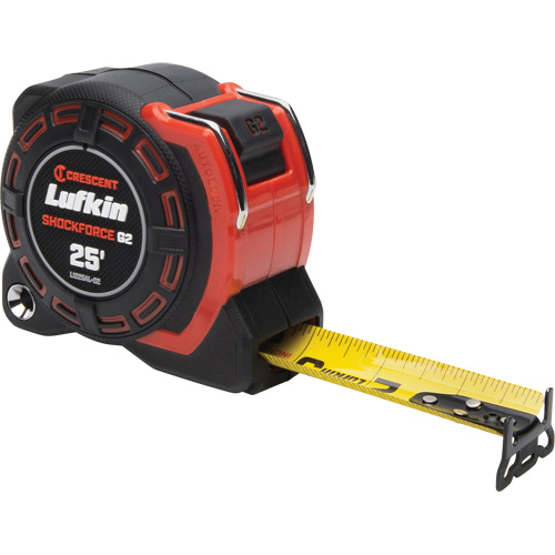 Lufkin By Crescent L1225AL-02 Shockforce G2 Auto-Lock Tape Measure, 1-1/4" x 25'