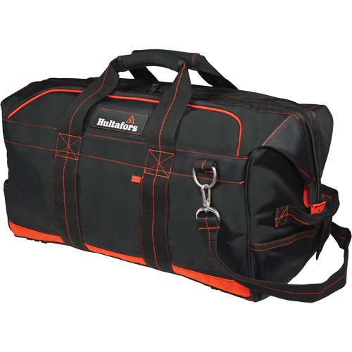 Hultafors HT5511 Sac professionnel de 24" pour &eacute;quipement d'entrepreneur, Polyester balistique, Noir/Rouge