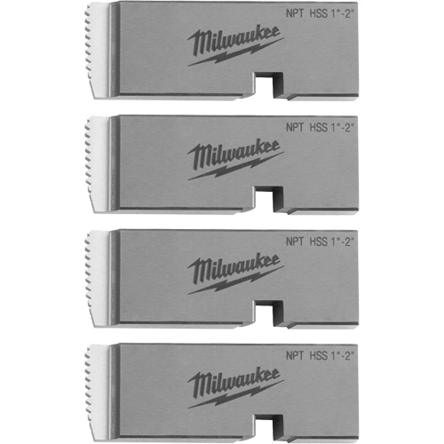 Milwaukee 48-36-1206 Fili&egrave;res de filetage pour tuyaux universel NPT, Pour tuyau de 1"-2", Haute vitesse pour acier inoxydable