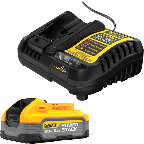 DEWALT DCBP520C Ensemble de batterie POWERSTACK, Lithium-ion, 20 V, 5 Ah