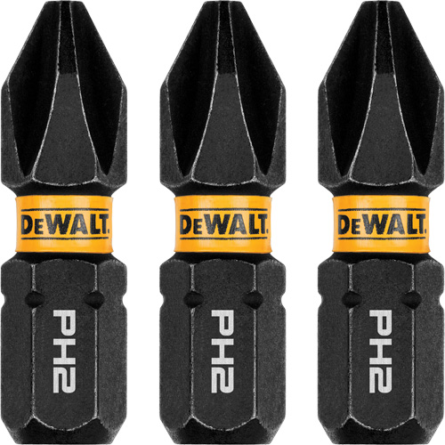 DEWALT DWAF1PH2IR3 Forets pour tournevis &agrave; chocs FLEXTORQ 3 mcx, Phillips, #2, Prise 1/4"