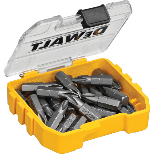 DEWALT DWAF2002B25 25-Piece Standard Driver Bit Set with ToughCase&reg;+ System, Phillips, #2, 1/4" Drive