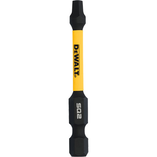DEWALT DWAF2SQ2IR15 Jeu de forets de vissage Tic-Tac pr&ecirc;t &agrave; l'impact 15 mcx, Carr&eacute;e, Embout #2, Prise 1/4", Longueur 2"