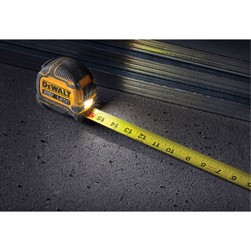 DEWALT DWHT35625S TOUGHSERIES LED Lighted Tape Measure, 25'