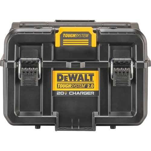 DEWALT DWST08050 ToughSystem&reg; 2.0 20V Dual Port Charger, 14" x 15" x 9", Black/Yellow
