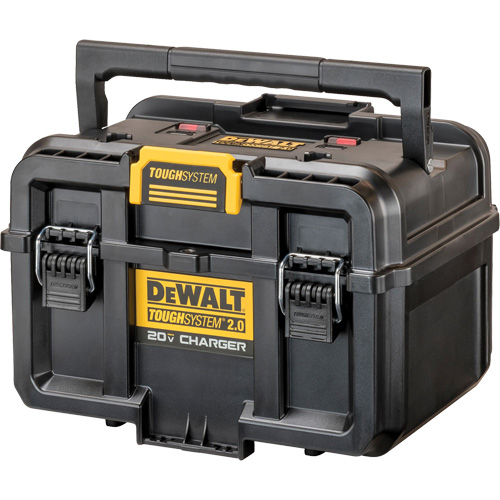 DEWALT DWST08050 ToughSystem&reg; 2.0 20V Dual Port Charger, 14" x 15" x 9", Black/Yellow
