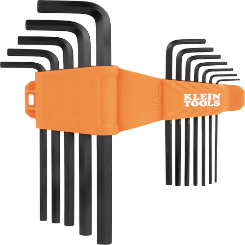 Klein Tools LS12 L-Style Long Hex Key Set, 12 Pcs., Imperial
