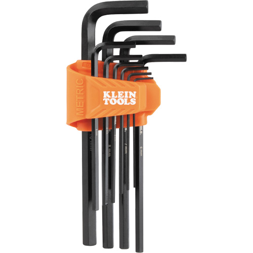 Klein Tools LS10M Jeu de cl&eacute;s hexagonales longues de style L, 10 mcx, M&eacute;trique