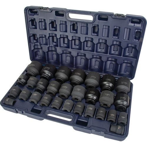 Aurora Tools UAX702 SAE Socket Set, 29 Pcs, Impact, 3/4" Drive Size