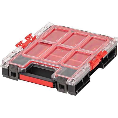 Outils Aurora UAX733 Organisateur moyen avec bacs Arx, 10-3/10" x 14-3/10" x 3", Noir