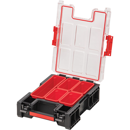 Outils Aurora UAX735 Organisateur moyen haut avec bacs Arx, 10-2/5" x 14-3/10" x 4-1/5", Noir
