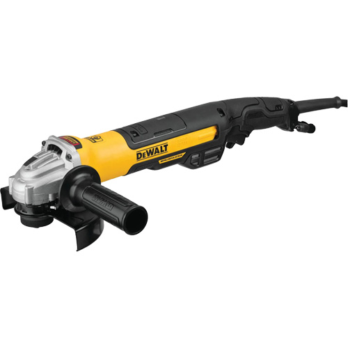 DEWALT DWE43265N Brushless Small Angle Grinder, Rat Tail with Kickback Brake & No Lock-On, 5"/6"