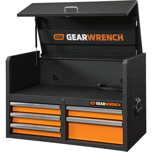 Gearwrench 83242 Coffre &agrave; outils de s&eacute;rie GSX, 36" la, 5 tiroirs, Noir/Orange