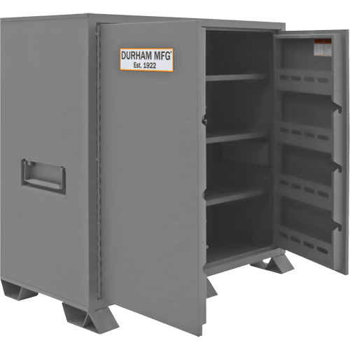 Durham Manufacturing JSC-306061-6S94T-D719 Jobsite Storage Cabinet, Steel, 59 Cubic Feet, Grey