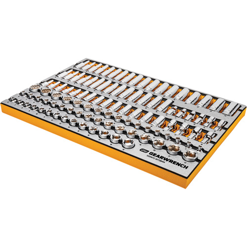 Gearwrench MEGAMOD1024 Jeu d'outils pour maître m&eacute;canicien MEGAMOD dans des plateaux en mousse modulaire de premi&egrave;re qualit&eacute; avec rangement d'outils, 1024 morceaux