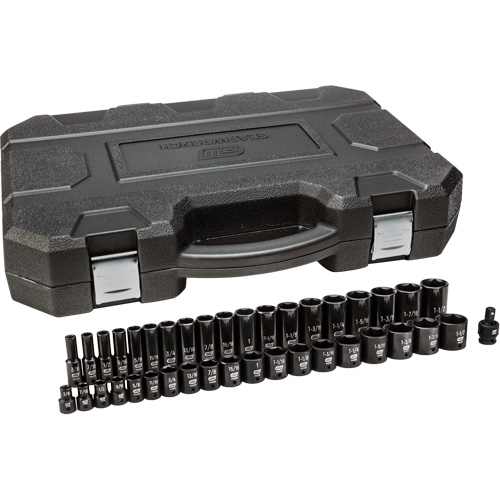 Gearwrench 099575084942 Jeu de douilles SAE &agrave; 6 pans, 39 Mcx, Chocs, Prise de 1/2", Profond