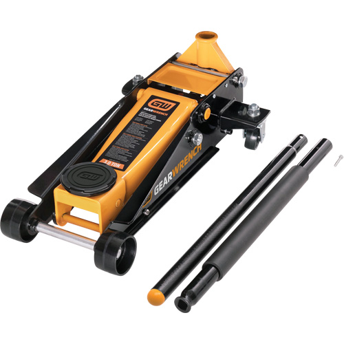Gearwrench 099575100390 Heavy-Duty Floor Jack, 3 Ton(s) Capacity, 5-1/4" Lowered, 18-1/4" Raised, Manual Hydraulic