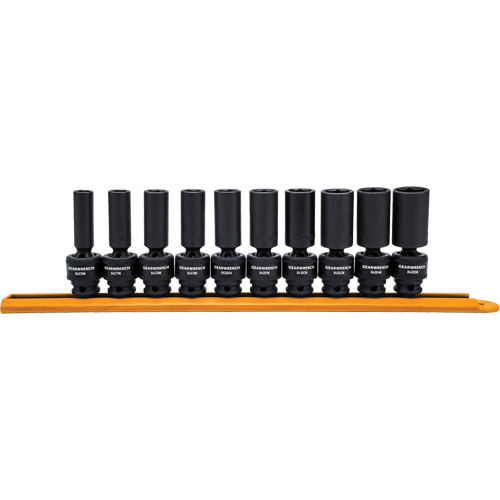 Gearwrench 099575892462 6-Point Universal Metric Socket Set, 10 Pcs, Impact, 3/8" Drive Size, Deep